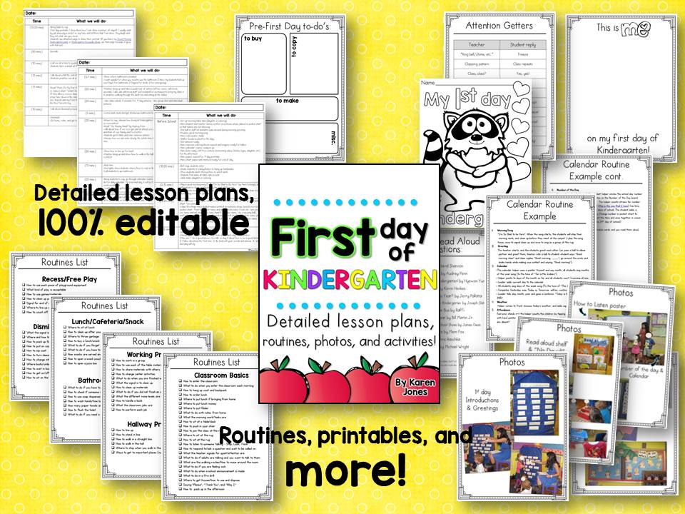 first day lesson plans