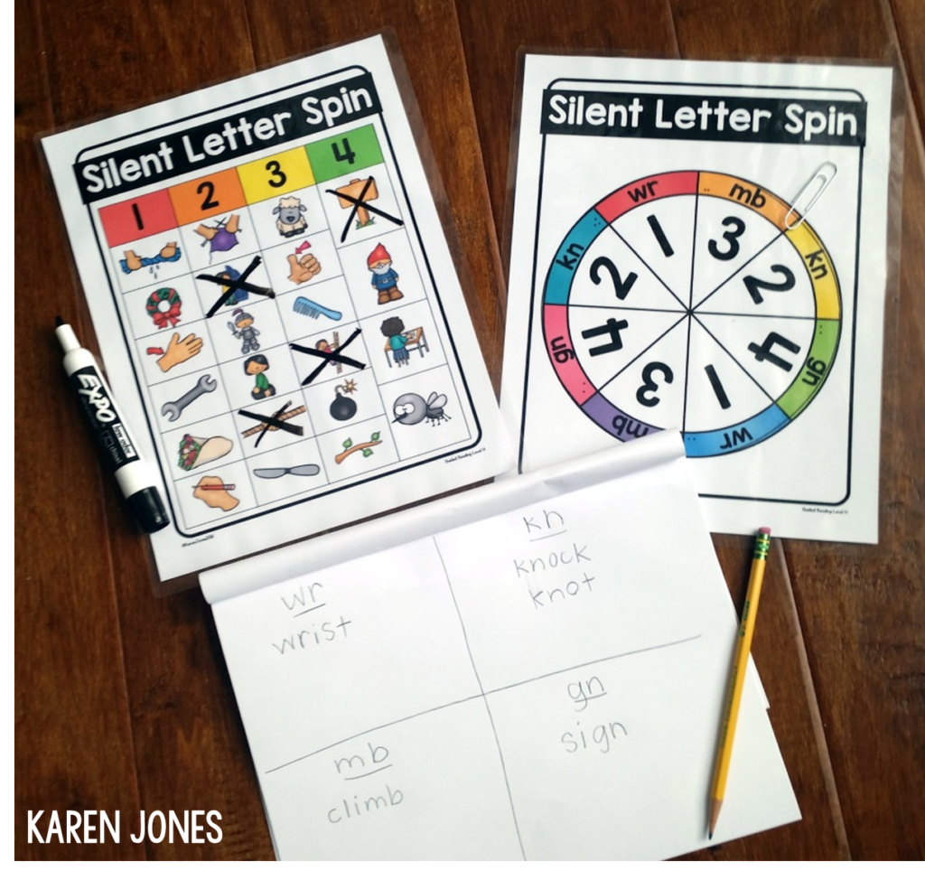  silent letters activity for guided reading