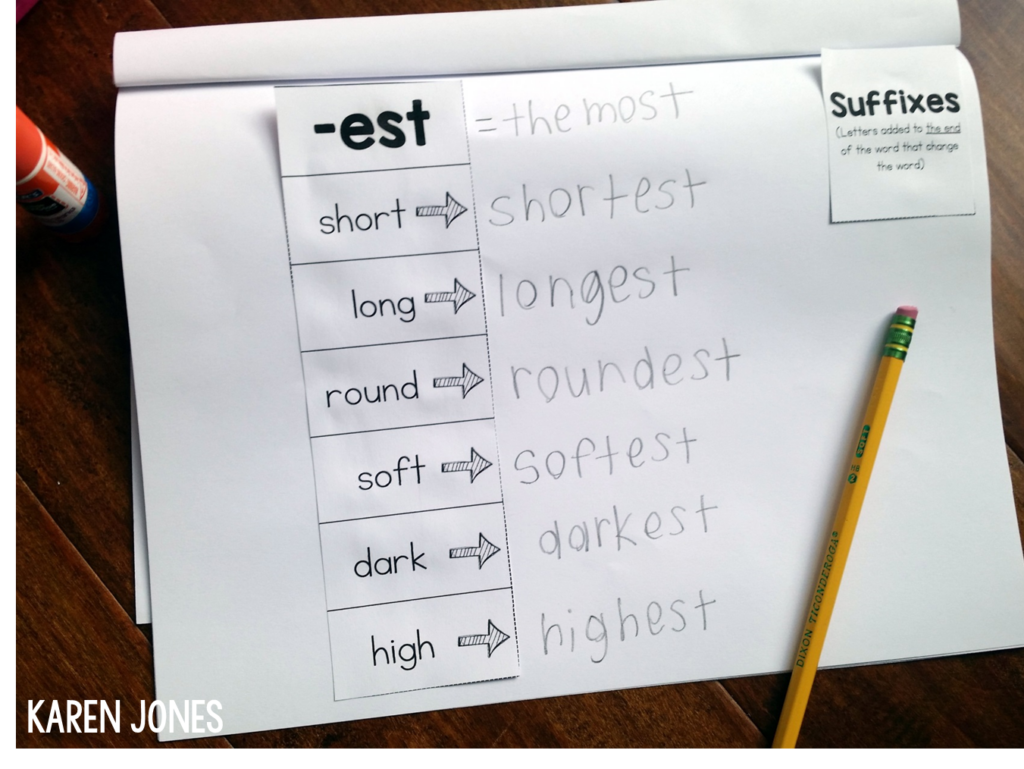 guided reading suffixes