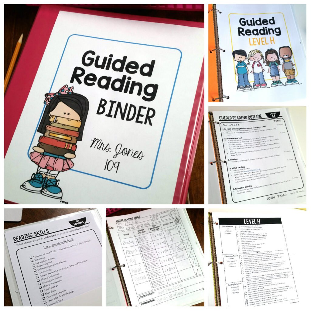  guided reading teacher binder