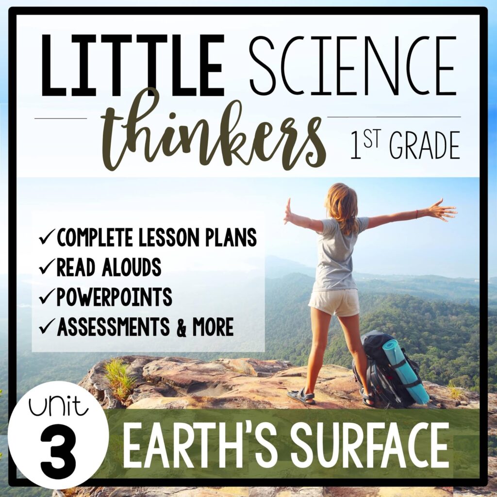 1st grade science Earth's Surface Unit