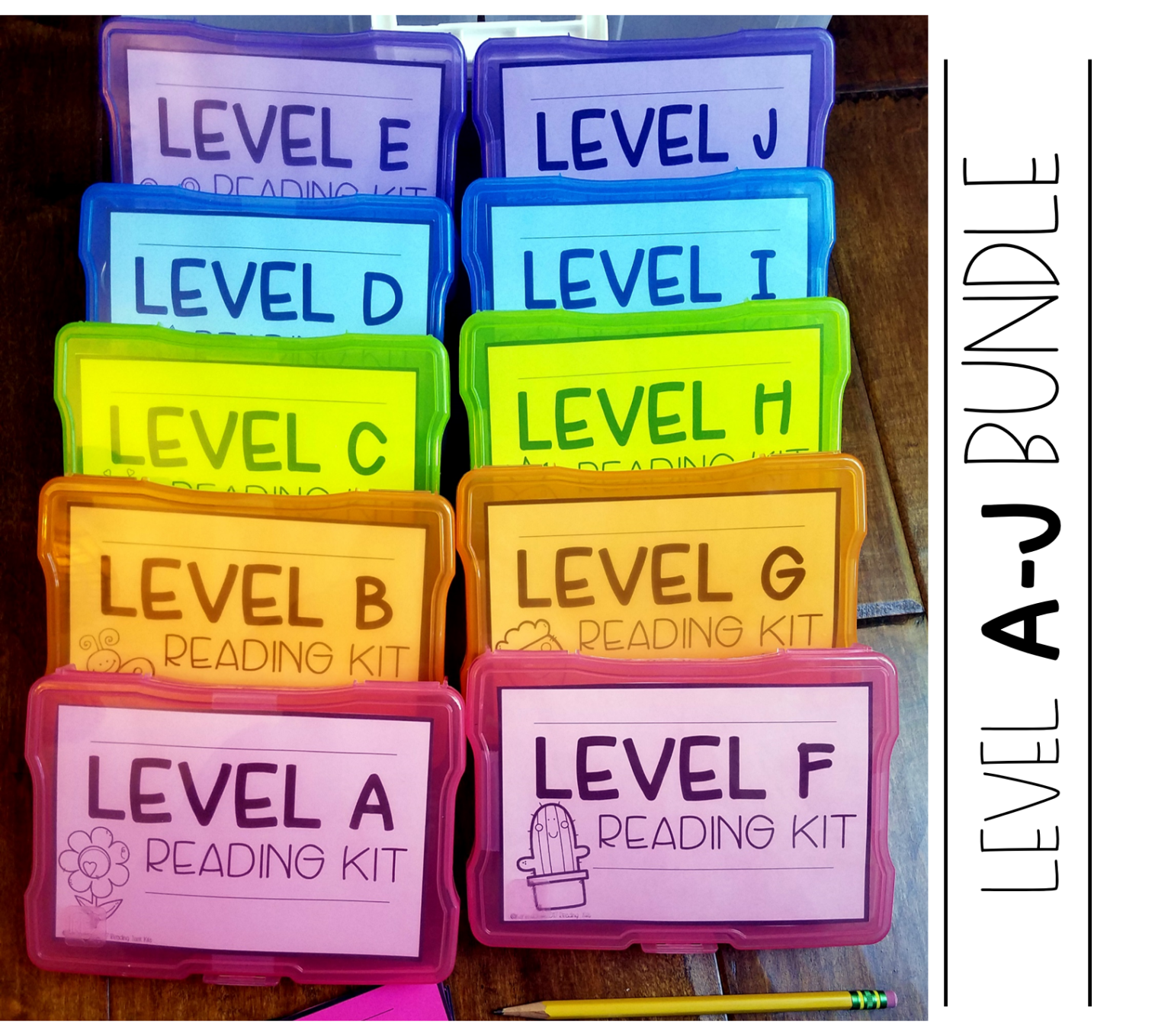 Guided Reading Kits Bundle (Levels A-J) - Mrs Jones's Class