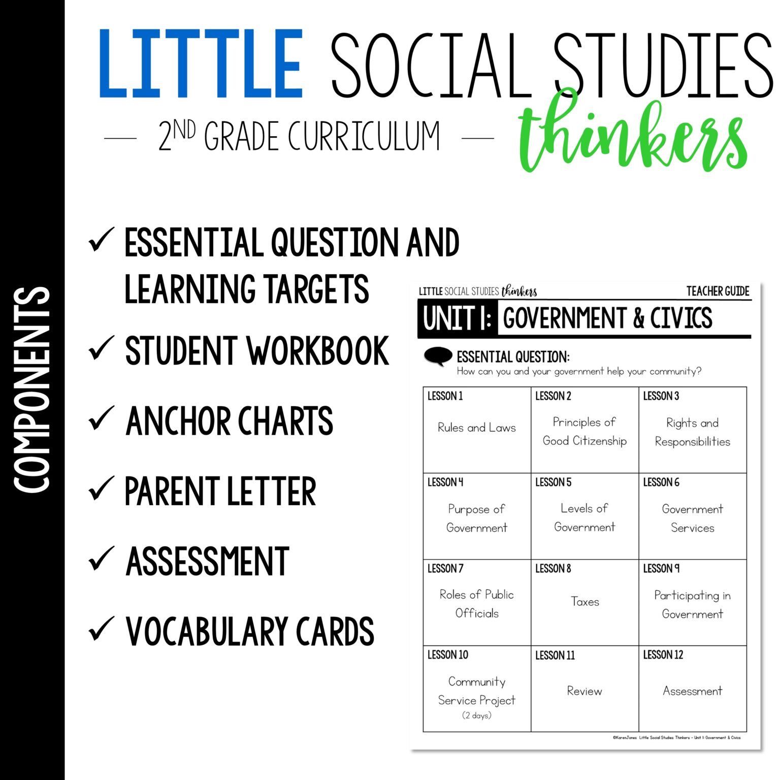 Little 2nd grade SOCIAL STUDIES {Unit 1: Government & Civics} - Mrs ...