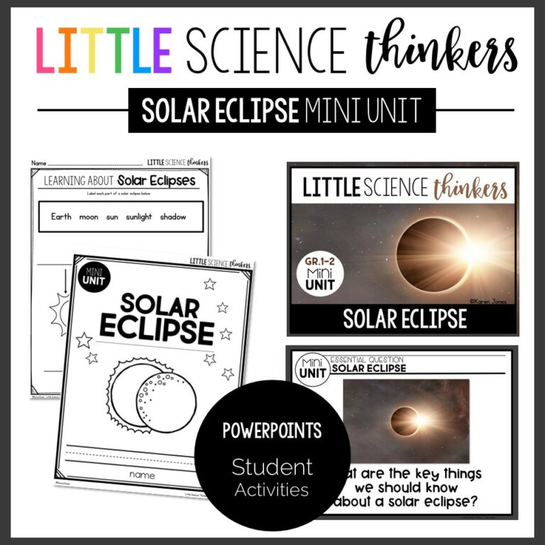2024 Solar Eclipse Lesson plans for Kindergarten 1st 2nd grade