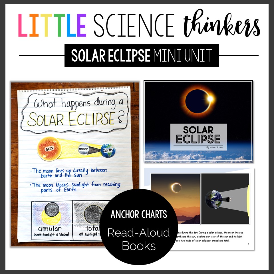 2024 Solar Eclipse Lesson plans for Kindergarten 1st 2nd grade