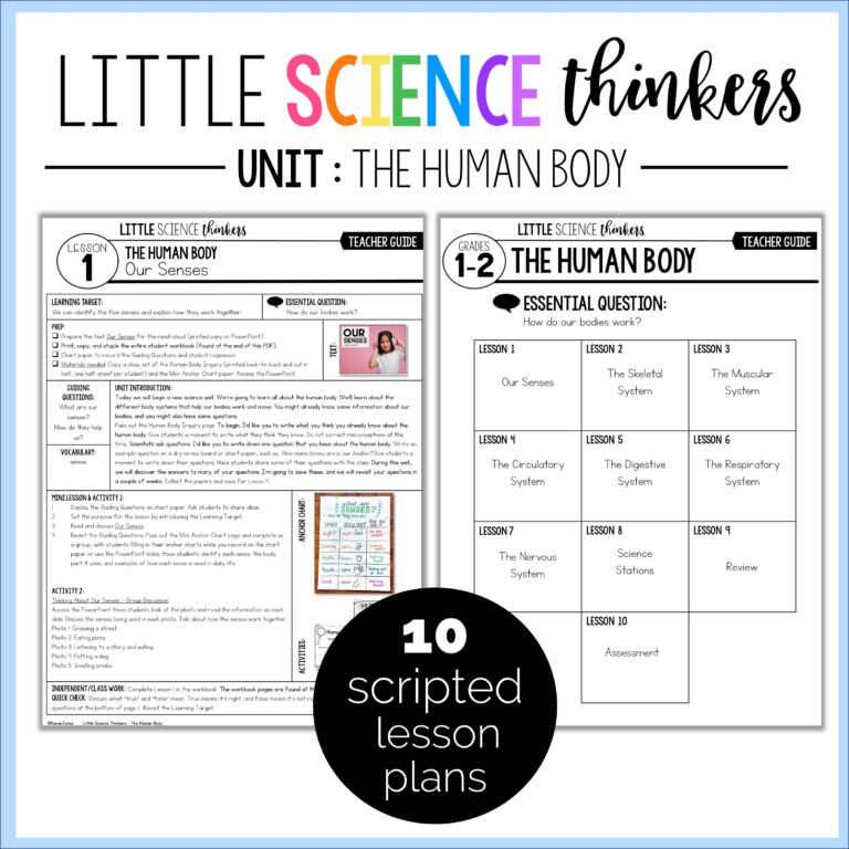 1st 2nd grade science units